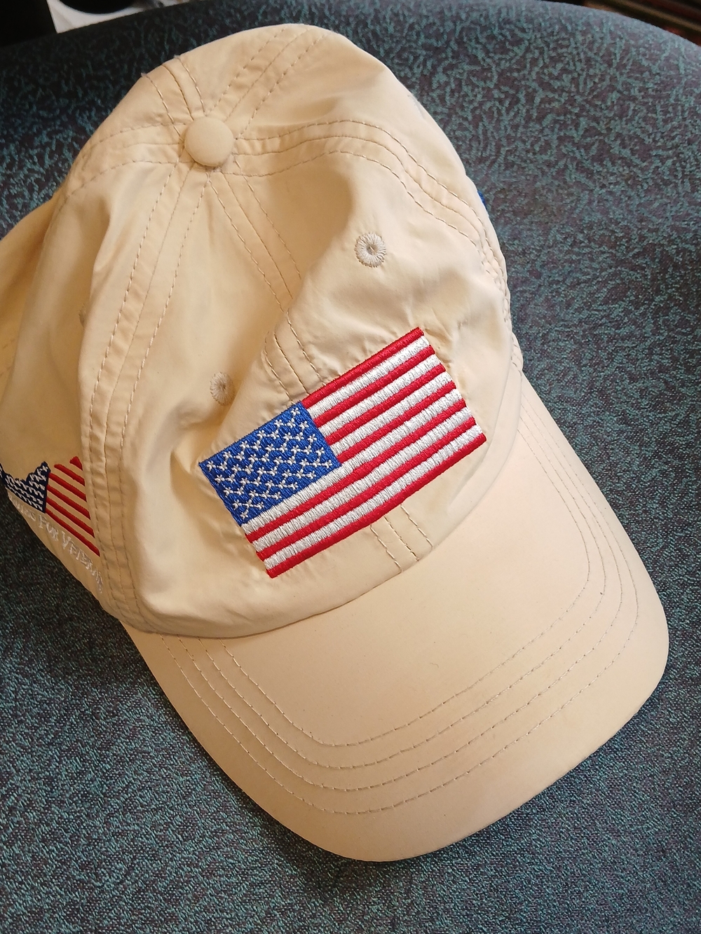 American Flag Virginians For Veterans Baseball Cap Embroidered